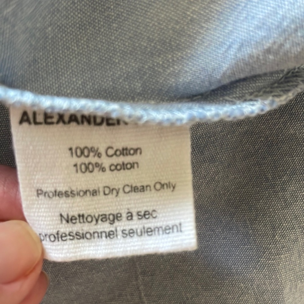 Alexander Wang light blue cotton sleeveless top, size US 0 - Picture 3 of 8